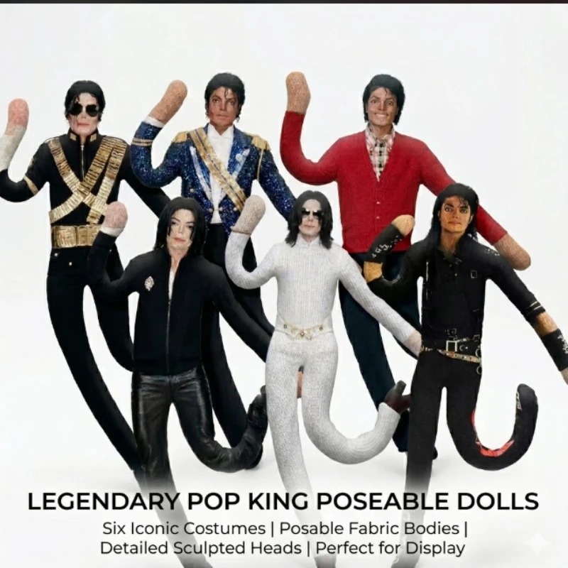 Evoker Cosplay Prop - Boneco de Pelúcia Articulado Michael Jackson