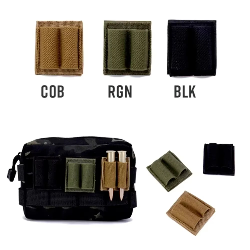 Velcro Hook Loop - Suporte tático para 2 cartuchos -