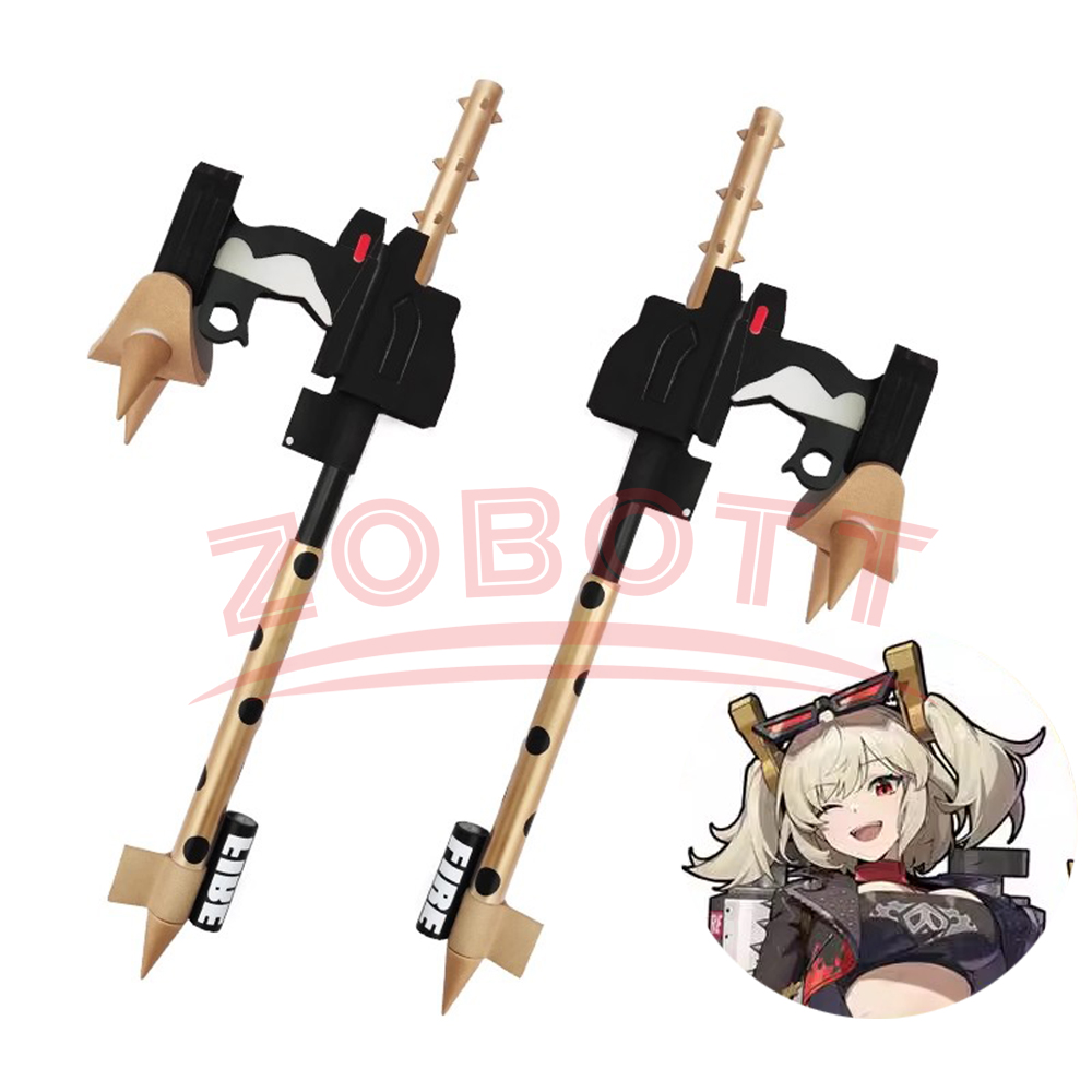 Burnice Cosplay Prop - 65cm 2 pçs burnice whita zenless