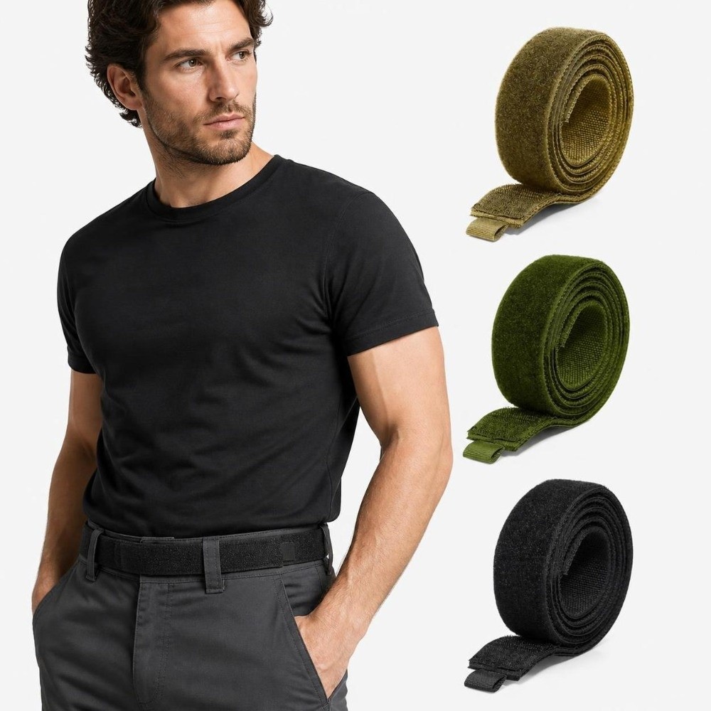 Cinto de Nylon Simples, Leve,  - Velcro Hook Loop avaliação e preço