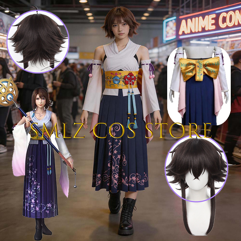 Fantasia Cosplay Yuna FF10 X S - Prop De Cosplay avaliação e preço
